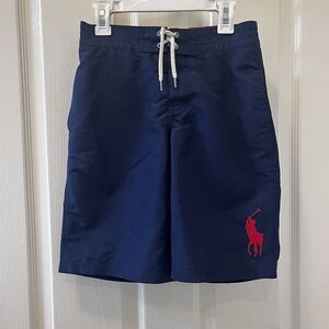 Polo Ralph Lauren Board Shorts Swim Shorts Big Pony Navy Boys Size Medium 10-12